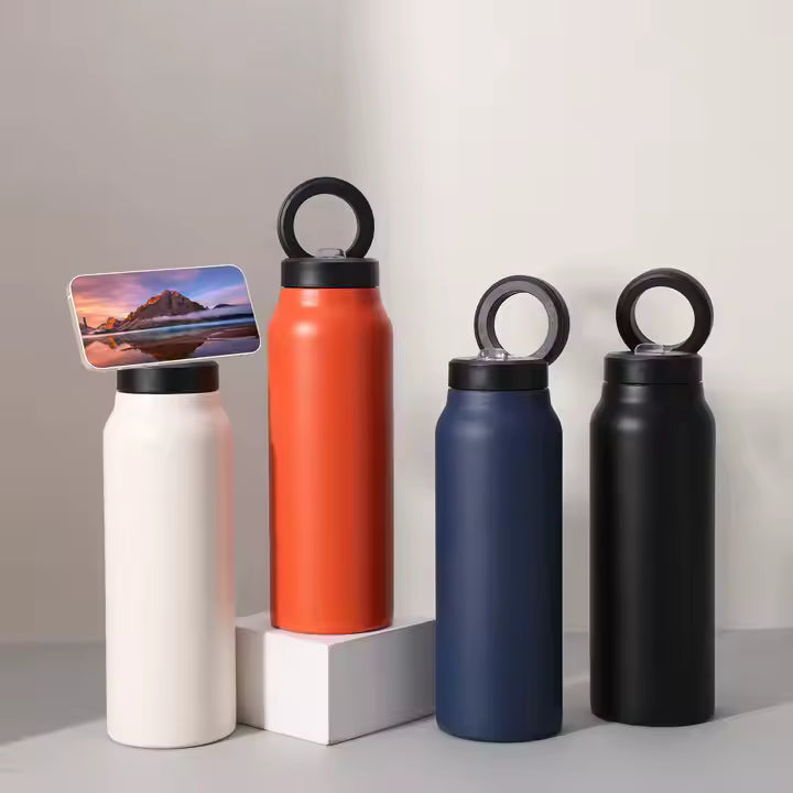 Bouteille Isotherme MagSafe Hydramag — Le Support Smartphone Intégré
